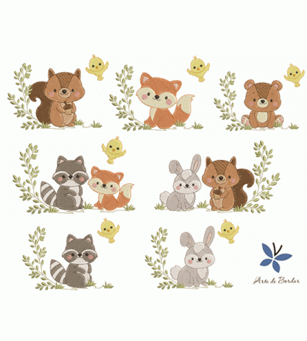 Matrizes de Bordado Coleção Animais 037