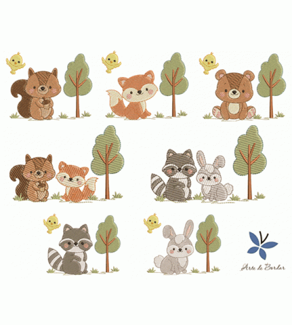 Matrizes de Bordado Coleção Animais 038