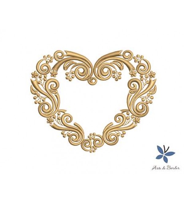 Heart with Flowers 008