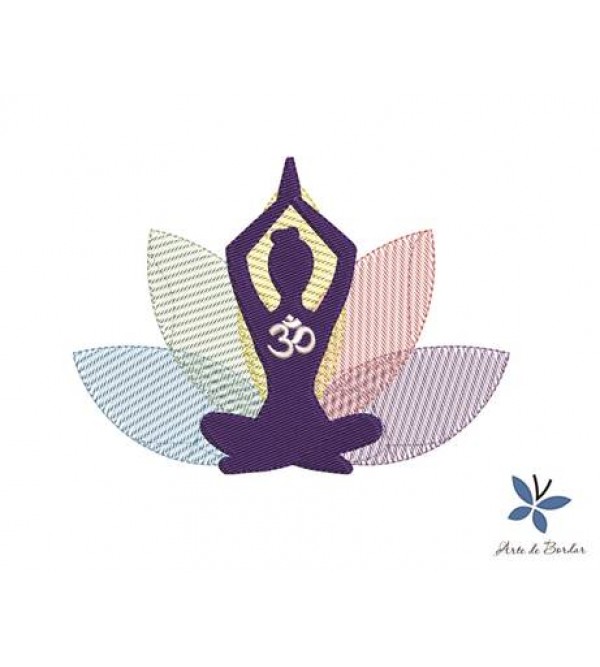Matriz de Bordado Yoga 002