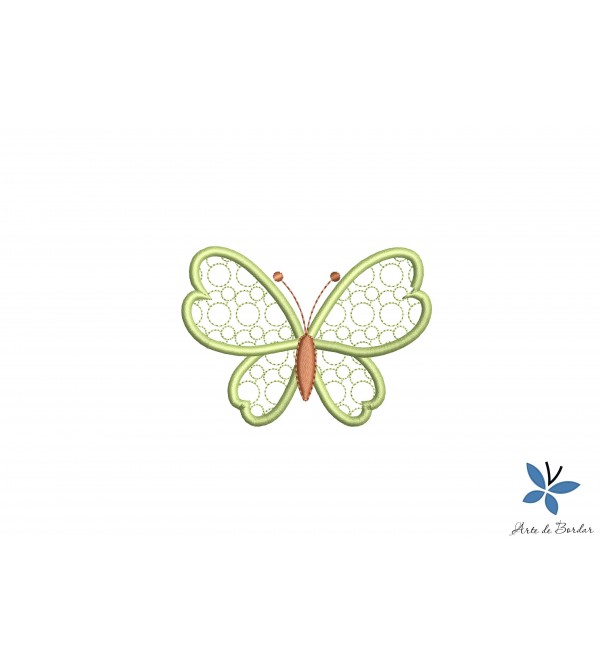 Matriz de Bordado Borboleta 3D 006