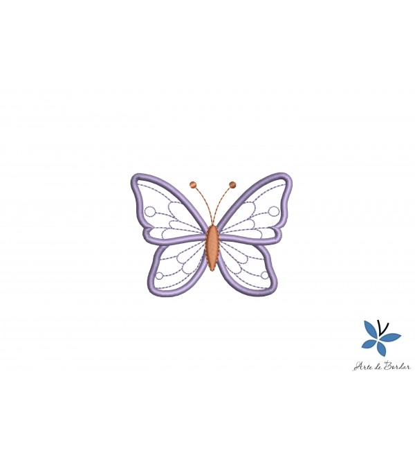 Matriz de Bordado Borboleta 3D 010