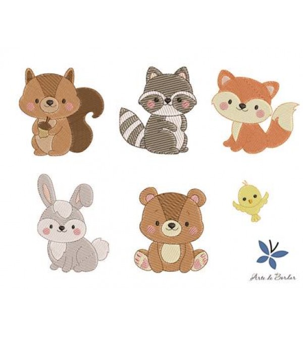 Matrizes de Bordado Coleção Animais 036