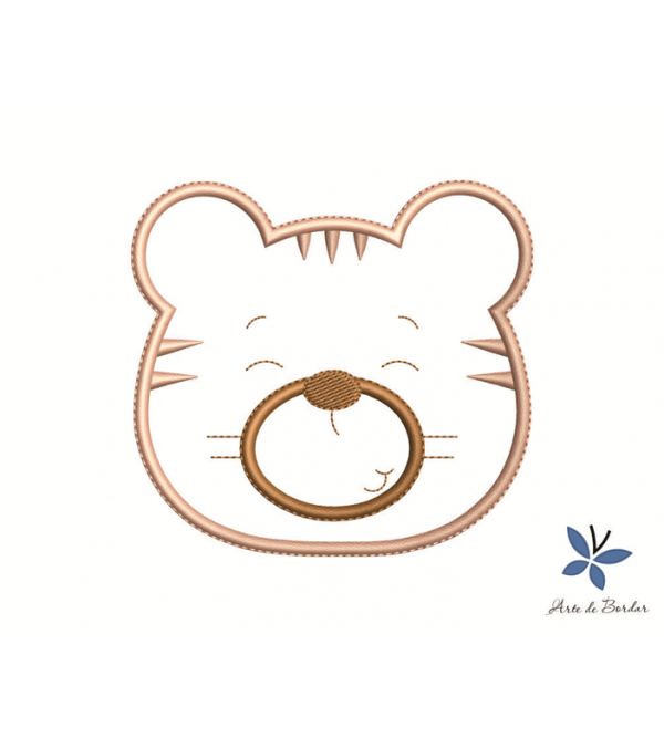 Matriz de Bordado Carinha de urso 006
