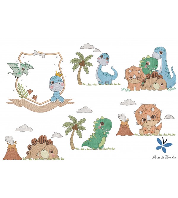 Matrizes de Bordado Dinossauros 013