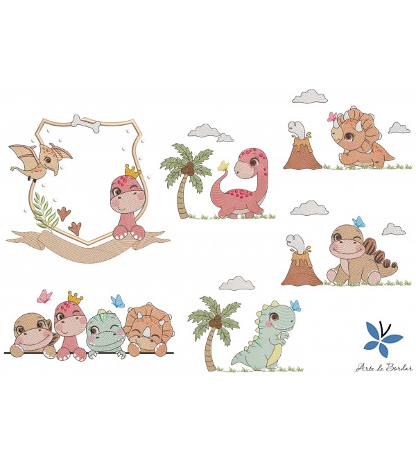 Matrizes de Bordado Dinossauros 014