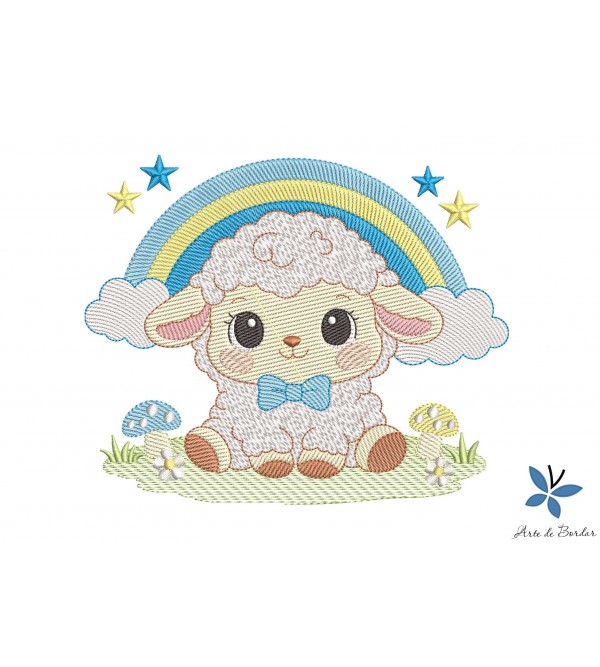 Matriz de Bordado Ovelhinha 002