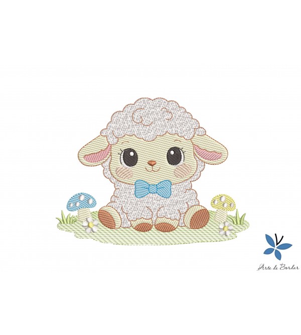 Matriz de Bordado Ovelhinha 003