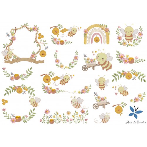 Matrizes de Bordado ABELHINHA 010