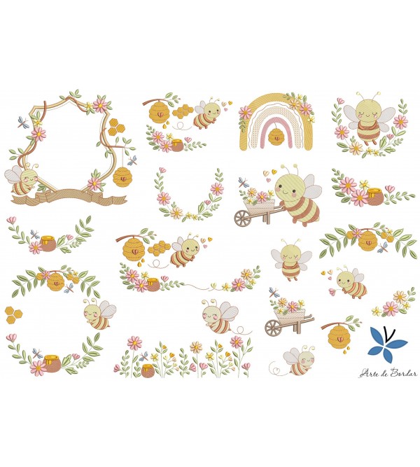 Matrizes de Bordado ABELHINHA 010