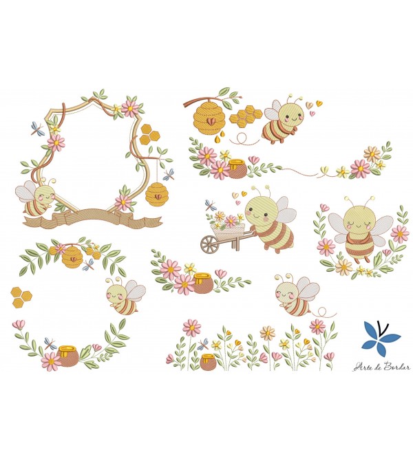 Matrizes de Bordado ABELHINHA 010