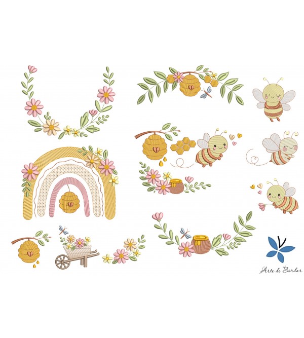 Matrizes de Bordado ABELHINHA 010