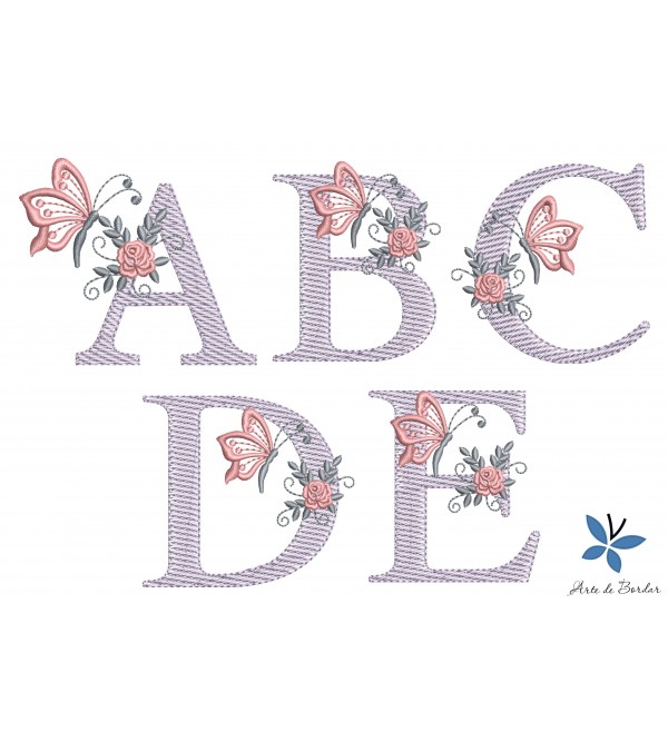 Matrizes de Bordado Alfabeto 038