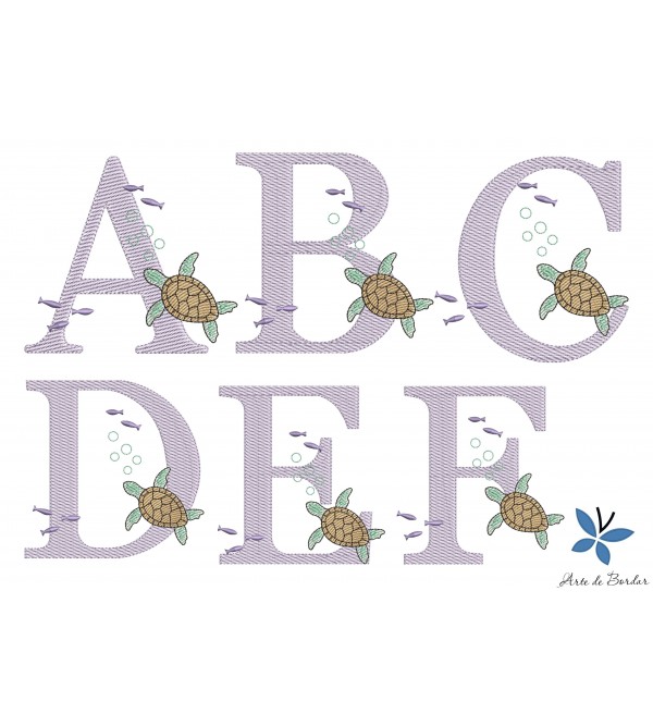 Matrizes de Bordado Alfabeto 040