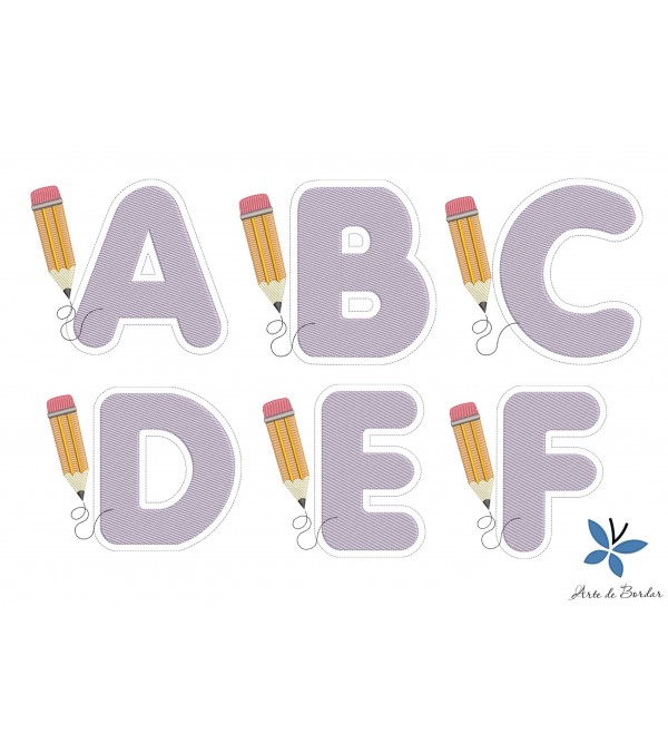 Matrizes de Bordado Alfabeto 003