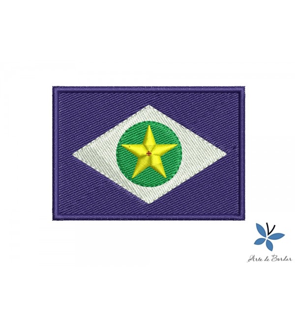 Matriz de Bordado Bandeira Mato Grosso