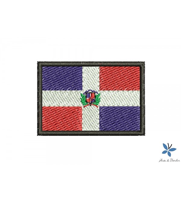 Matriz de Bordado Bandeira República Dominicana