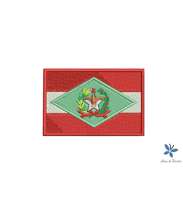 Matriz de Bordado Bandeira Santa Catarina