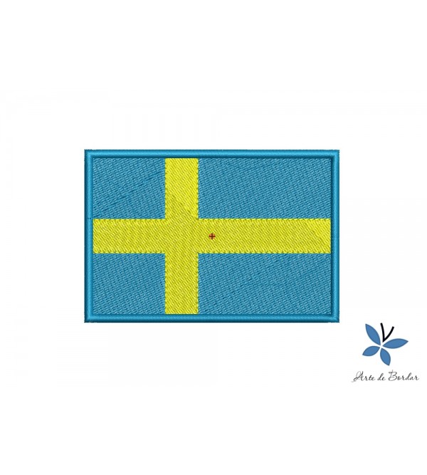 Matriz de Bordado Bandeira Suécia