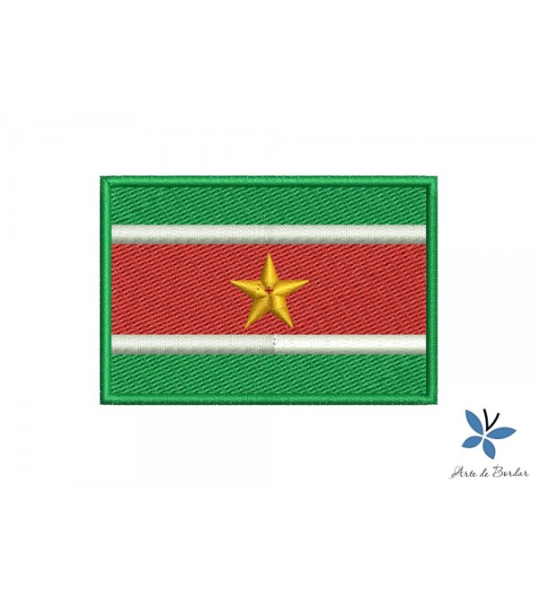 Matriz de Bordado Bandeira Suriname