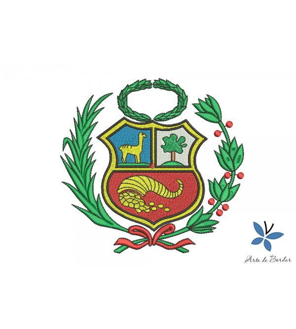 Matriz de Bordado Brasão Peru