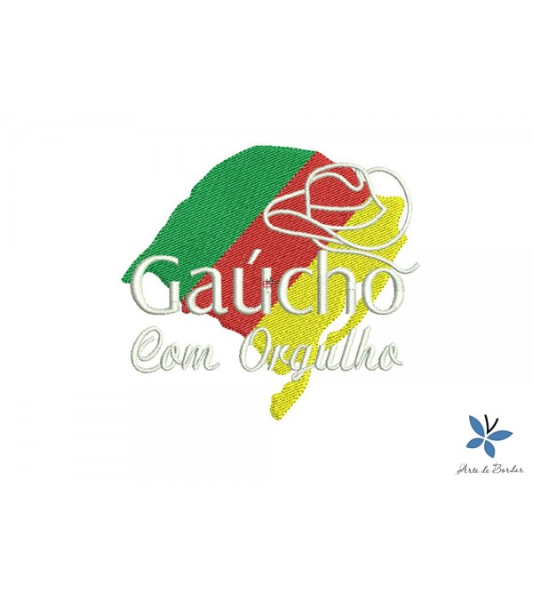 Matriz de Bordado Gaúcho com Orgulho 001