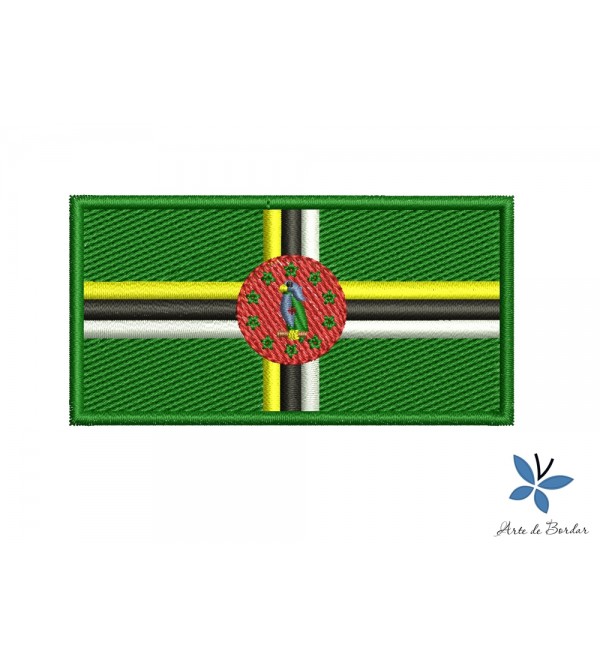 Matriz de Bordado Bandeira Dominica