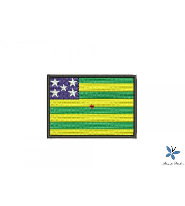 Matriz de Bordado Bandeira Goiás