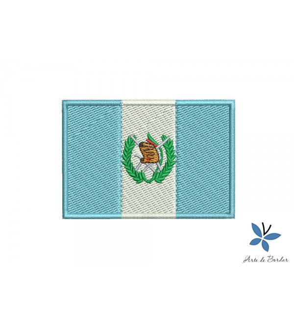 Matriz de Bordado Bandeira Guatemala