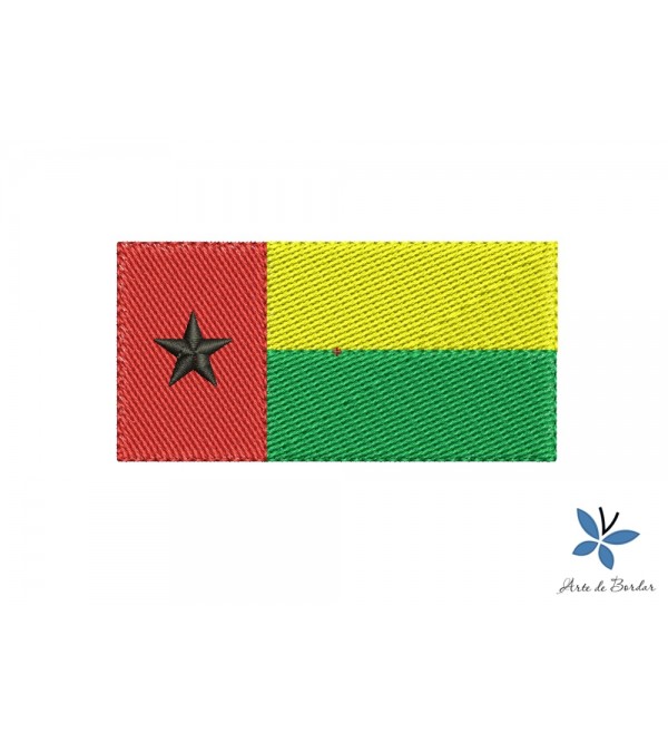 Matriz de Bordado Bandeira Guiné-Bissau