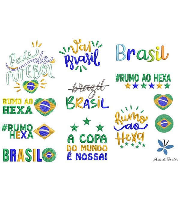 Matrizes de Bordado Coleção Copa de Futebol 002