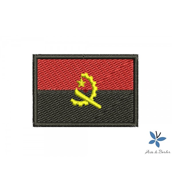 Matriz de Bordado Bandeira Angola