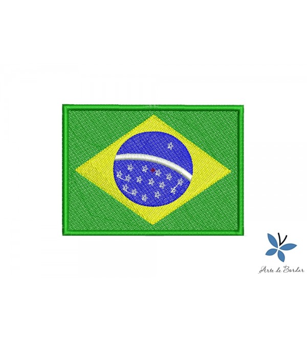 Matriz de Bordado Bandeira Brasil 001