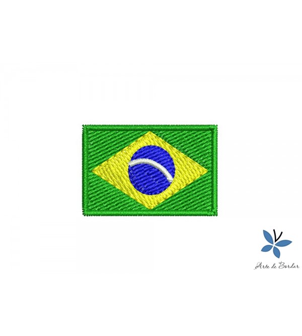 Matriz de Bordado Bandeira Brasil 003