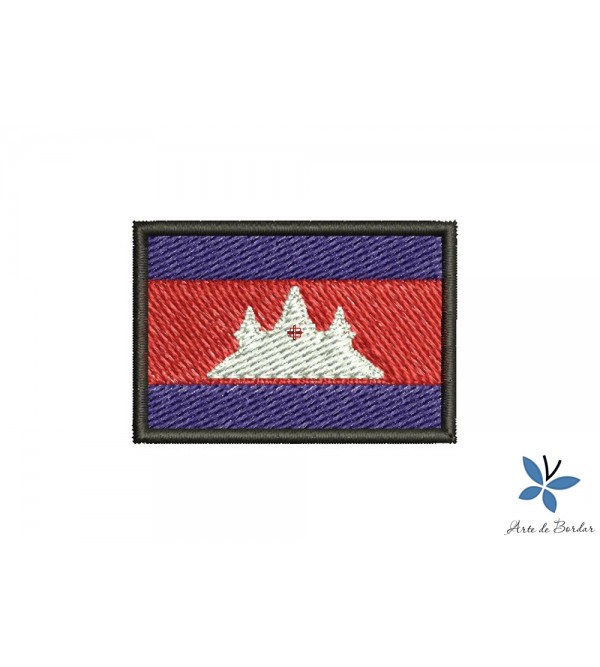 Matriz de Bordado Bandeira Camboja