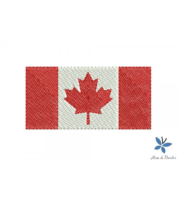 Matriz de Bordado Bandeira Canadá