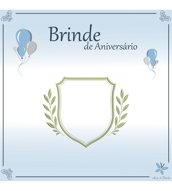 Brinde Moldura com ramos 1