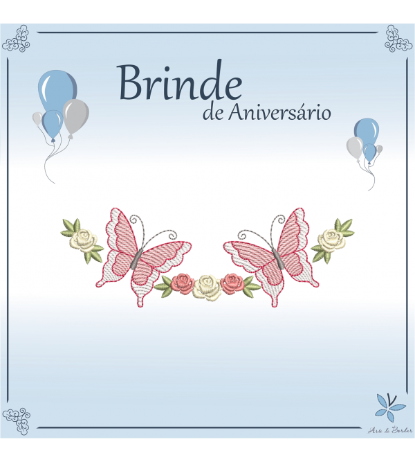 Brinde Borboletas e Flores 2