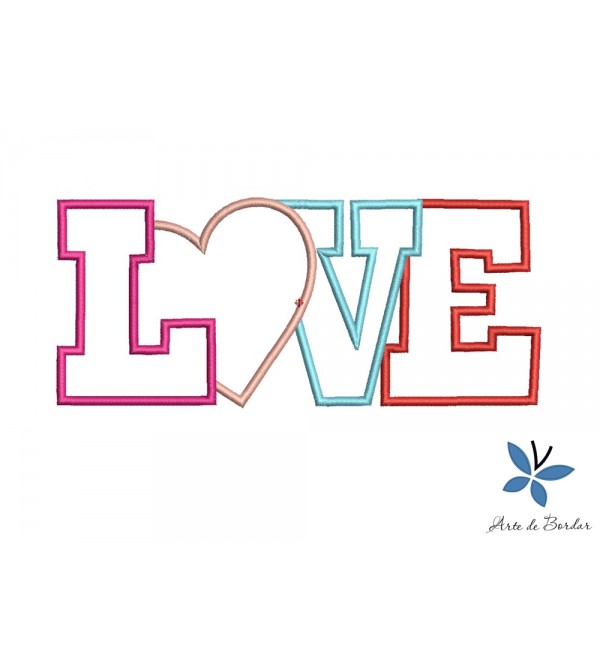 Matriz de Bordado Love 003