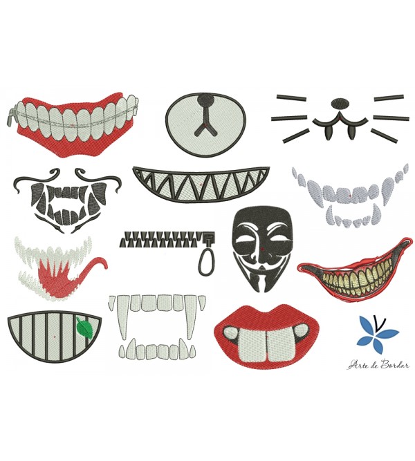 Designs for fabric mask 001