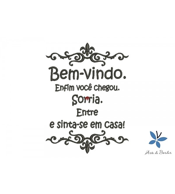 Matriz de Bordado Bem vindo 001