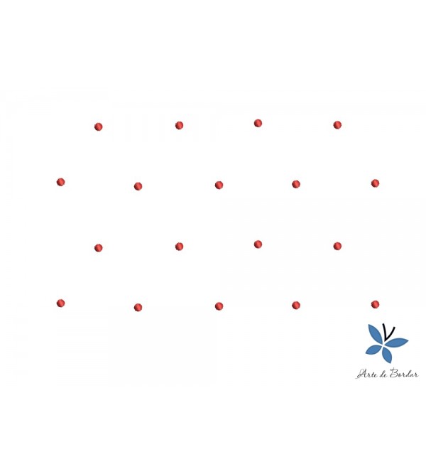 Matriz de Bordado Poá 001
