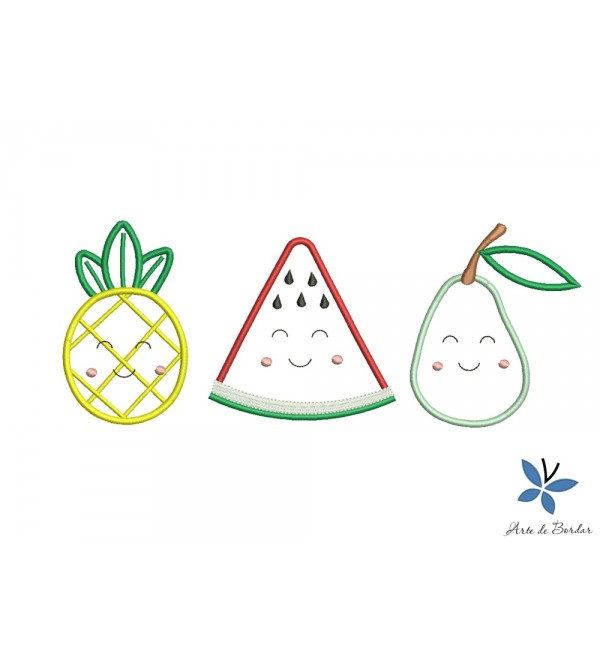Matrizes de Bordado Coleção Frutas 011