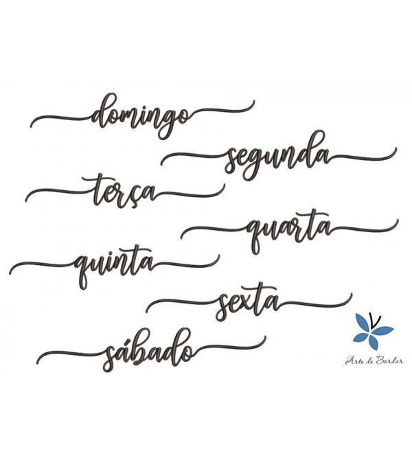 Matrizes de Bordado Semaninha 007