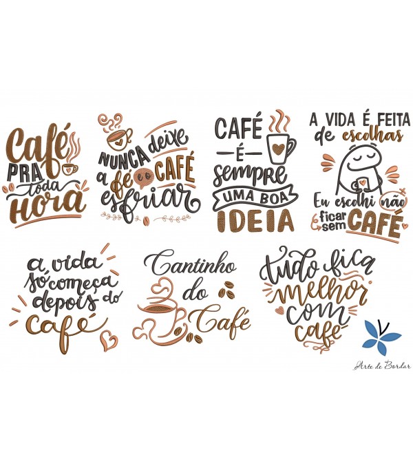Matrizes de Bordado Semaninha de Café 003