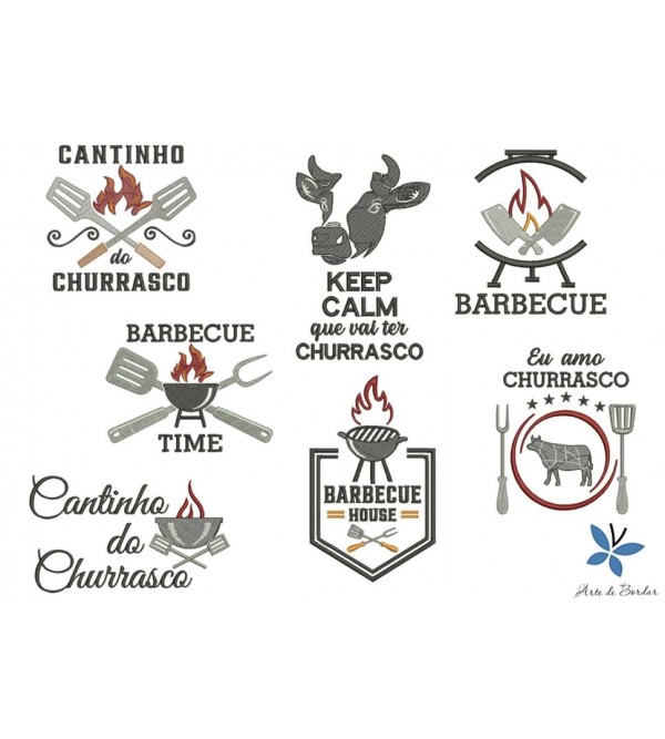 Matrizes de Bordado Semaninha de Churrasco 001