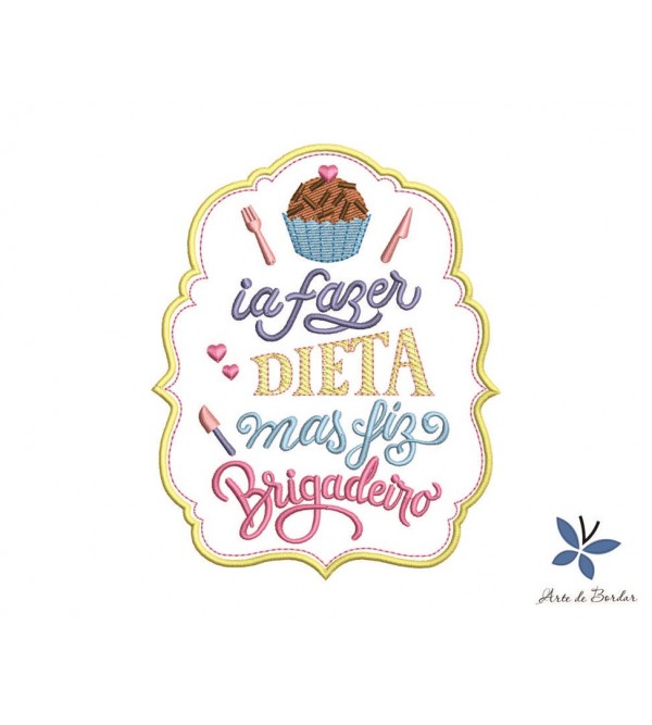 Matriz de Bordado Frases de Cozinha 008