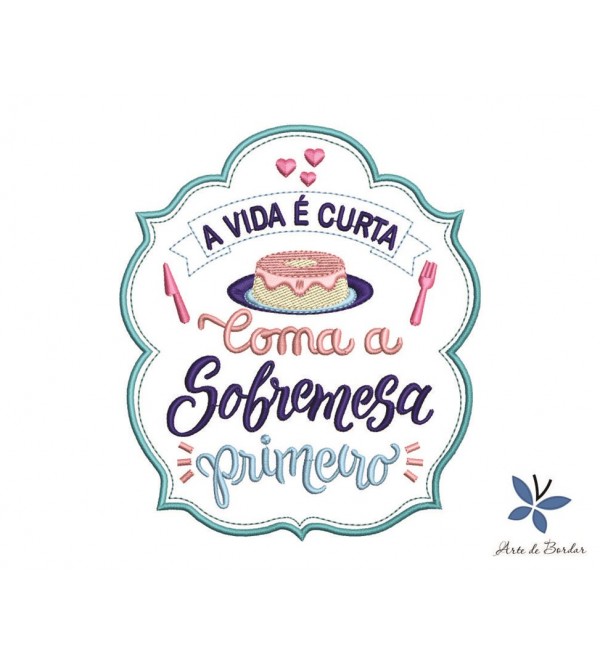 Matriz de Bordado Frases de Cozinha 009