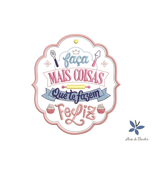 Matriz de Bordado Frases de Cozinha 011