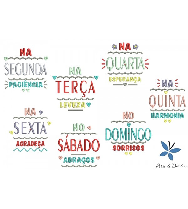 Matrizes de Bordado Semaninha 004